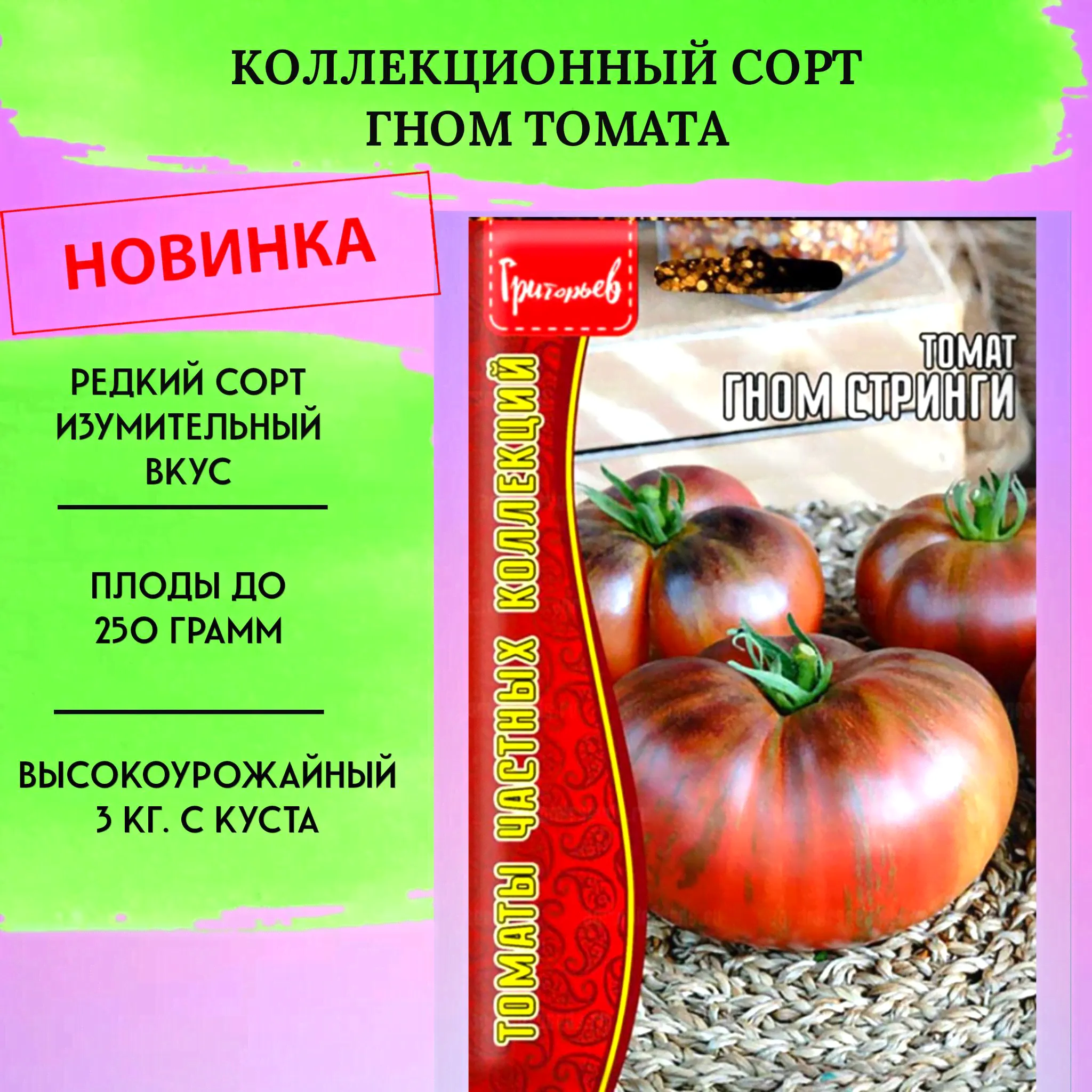 Томат коллекционный гном Стринги-0